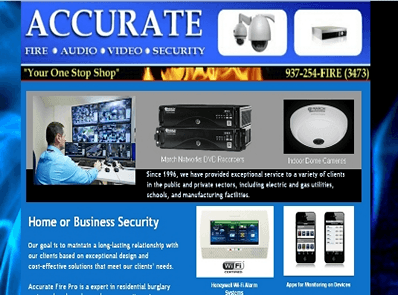 Security Alarms Dayton Ohio - HTML Static Landing Page